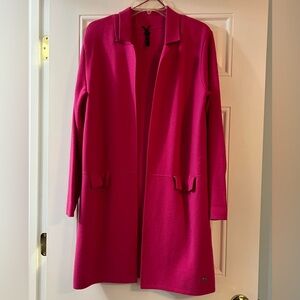 Bright pink sweater jacket. XL. Like New